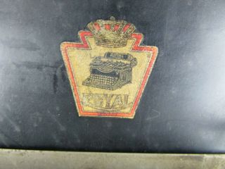 ROYAL NO.  10 TYPEWRITER GLASS SIDES GREAT LOOK RESTORATION OR DECOR 3