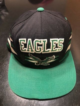 Vtg Mitchell & Ness Philadelphia Eagles Nostalgia Snapback Baseball Cap Hat Nfl