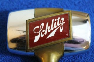 Vintage Chrome Schlitz Beer Ball Beer Tap Gear Shift Knob Handle Accessory 2