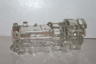 Vintage Glass Locomotive Train Engine Candy Container 2