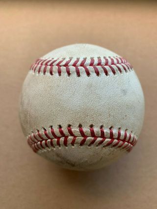 Pete Alonso Mlb Game Baseball 6/1/19 Foul Ball - Rosario,  D.  Smith Out Mets