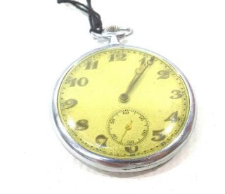 Antique Optima Pocket Watch In Optima Case,  Rare,  Wwii (?) Germany Marked Fp