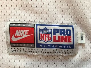Authentic Bill Romanowski Denver Broncos Size 48 Jersey Game Issue Worn Nike 3