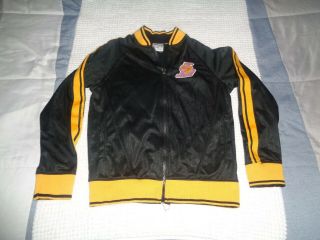 Vintage Nba Los Angeles Lakers Zipway Black Full Zip Jacket Youth Small