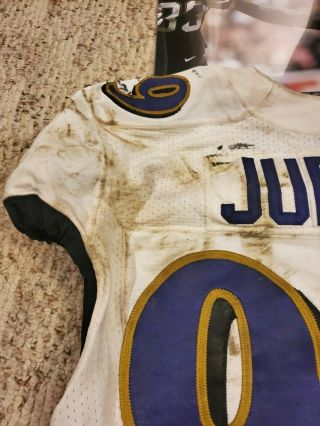 2017 Baltimore Ravens Game Worn Matthew Matt Judon Jersey Grand Valley 3