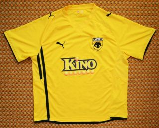 2010 - 2011 Aek Athens,  Home Football Shirt By Puma,  Mens Xl - Xxl