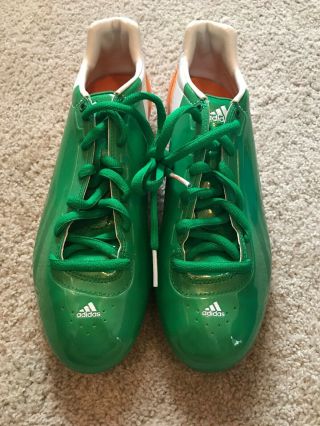 ADIDAS 2012 TEAM ISSUED NOTRE DAME FOOTBALL IRELAND CLEATS SIZE 10 AWESOME 33 2