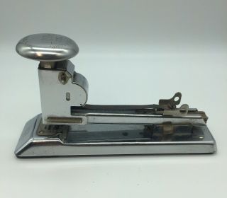 Vintage Ace Pilot Desk Stapler 402 Chrome Industrial Art - Deco Stainless Steel