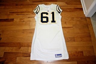 Nick Hardwick 2004 San Diego Chargers Game Jersey Size 48,  8 Rookie Jersey