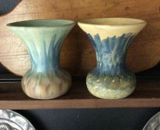 Art Deco Pottery Zane Ware,  Antique Peters & Reed Landsun Vases