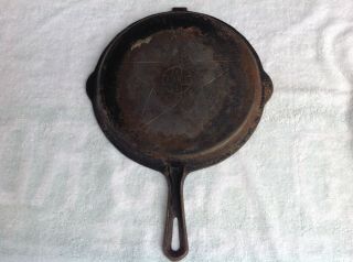 Vintage Lodge 4 In 1 Star Logo Cast Iron Skillet Lid Hinged Cover Lid