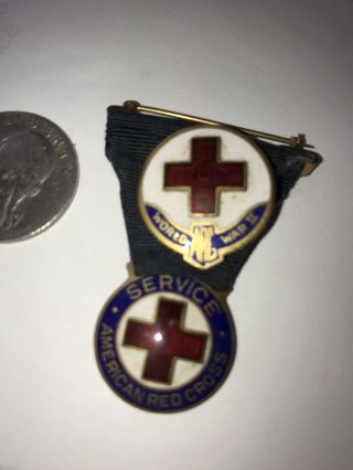 Vintage WWII American Red Cross Service Medal 2