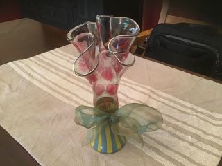 Vintage Mackenzie Childs 1993 Mini Vase