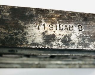 Vintage Antique Industrial Cast Aluminum Candy Chocolate Mold Marked 71 Sidam B 2