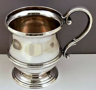 Rare C1899 210gr Theodore Starr Ny ½ Pint Sterling Silver Cup Engraved Nr