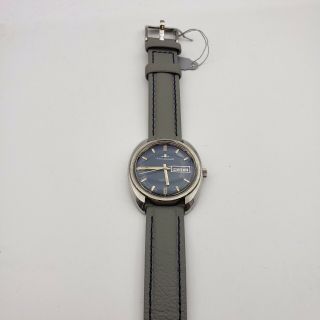 Rare Vintage jaeger lecoultre Blue Dial Club Automatic Watch With Strap 3
