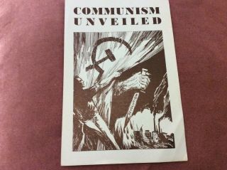 Vintage Australian Democratic Front Pamphlet - Communism Unveiled