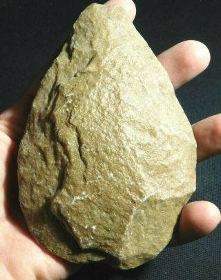 A Big One Million Year Old Early Stone Age Acheulean Hand Axe Mauritania 437gr E