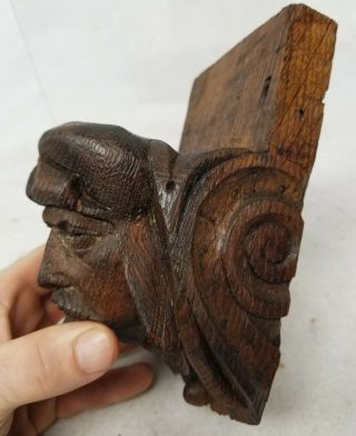 Antique Victorian Gothic Revival Style Carved European Russian Figure Villain 3