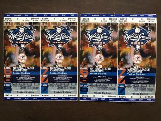 2 World Series Tickets 2000 Subway Series Yankees Vs.  Mets Games 6 And 7