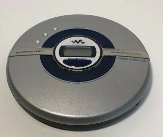 Vintage Sony D - Fj200 Portable Personal Cd Player Walkman Am Fm Fast Ship