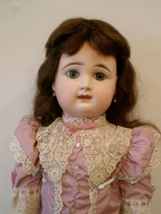 Antique 24 1/2 " French Rabery Delphieu Closed Mouth Bisque Doll,