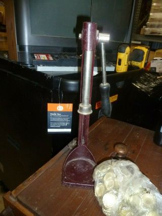 Vintage Cast Iron & Steel Adjustable Height Bottle Capper