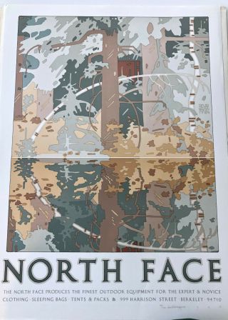 David Lance Goines Print Northface 1980 Signed Numbered