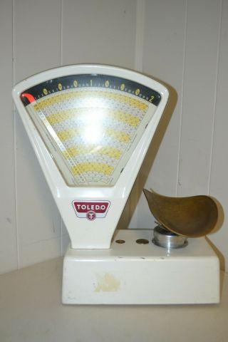 Vintage Toledo 2 Lbs White Candy Scale Model 3111