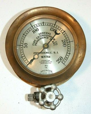 Antique 1903 Copper/brass 4 - 1/2 " Bourdon Water Pressure Steam Gauge,  Steampunk