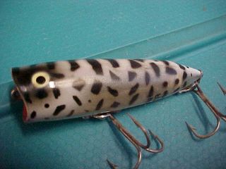 Vintage Heddon Chugger Spook Rare Coach Dog Color Old Bass Topwater Fishing Lure
