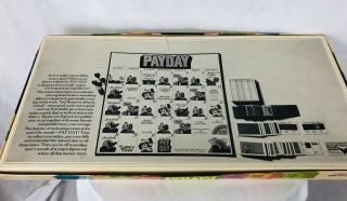 Vintage Payday Board Game 1975 Classic Edition Parker Brothers Complete 3