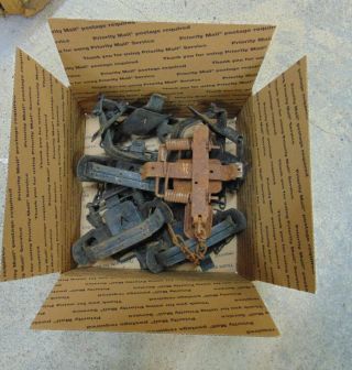 Group Of 6 Victor Coil Spring Traps Size 3
