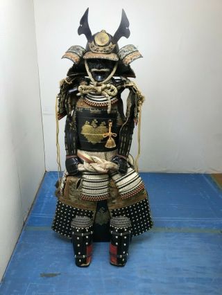 The Kabuto And Armor Full Set Japanese Traditional By Samurai,  Around Edo