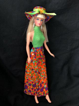 Vintage Barbie Doll Clothes Best Buy Outfit 3206 Simply Summer Bubbles Dress Hat