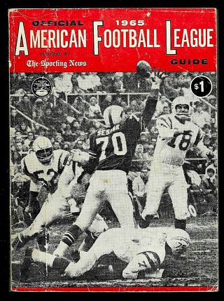 1965 Official The Sporting News American Football League Guide