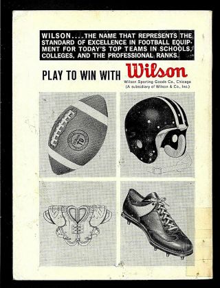 1965 Official The Sporting News AMERICAN FOOTBALL LEAGUE Guide 2