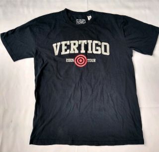 U2 Vintage 2005 Edun Live Vertigo Rock Band Concert Tour T - Shirt Adult Large