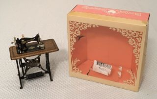 Vintage Dollhouse Miniature Bodo Hennig Brass Sewing Machine,  Germany 1:12,  6710