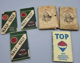 Vintage Zig Zag,  Top & Half And Half,  Cigarette Tobacco Rolling Papers