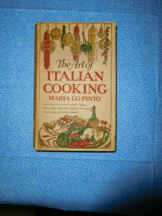 Vintage Cookbook The Art Of Italian Cooking Maria Lo Pinto 1948 Hardback Dustjkt