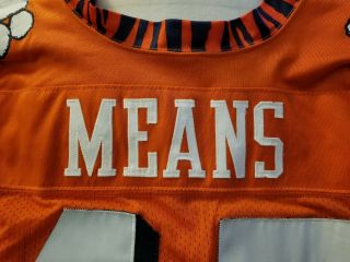 HAROLD MEANS Clemson Tigers Game Worn Jersey NCAA Russell Stripe Neck Rare 3