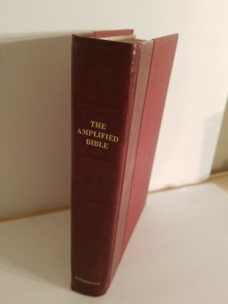 The Amplified Bible Vintage Zondervan Publishing House 8th Printing 1971 Hb
