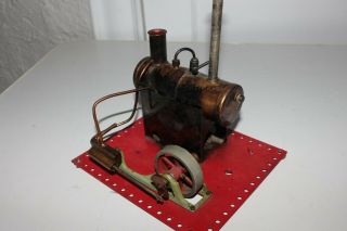 Vintage Mamod Toy Model Steam Engine England Tin Display - S49