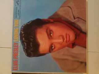3 Vintage Elvis Presley Vinyl Lp Records Loving You,  Girl Happy,  Golden Records