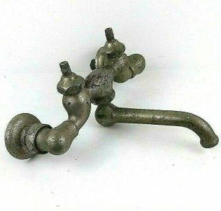 VTG Brass Wall Mount Mixer Tap Kitchen Sink Claw Foot Bath Tub Faucet Salvage 2