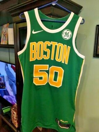 2018 - 19 Pj Dozier Boston Celtics Game Worn Earned Alternate Jersey Rare
