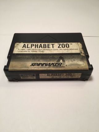 Vintage Alphabet Zoo Video Game For Radio Shack Tandy Trs - 80 Color Computer 80s