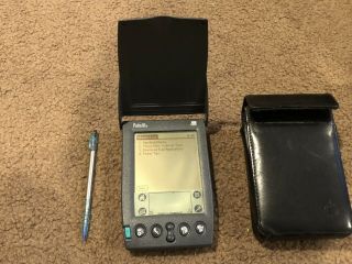 Vintage 3com Palm Pilot - Palm Iii - Pda With Stylus - W/ Case