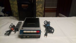 Vintage Sony Tc - 100 Tapecorder Solid State Tape Player Walkman W/ Cardioid Mic
